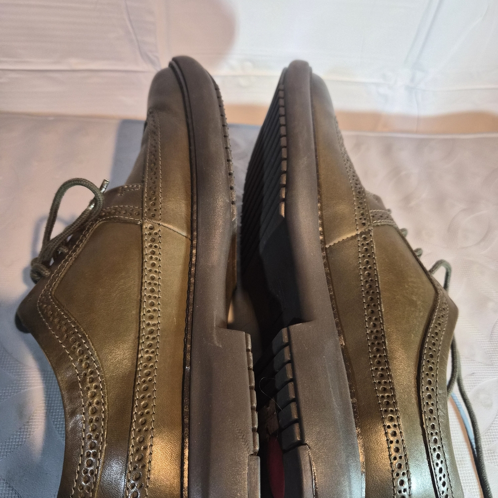 Men's Fitflop Classic Leather Wingtip Shoes Size 11 Pre-owned - Picture 4 of 7